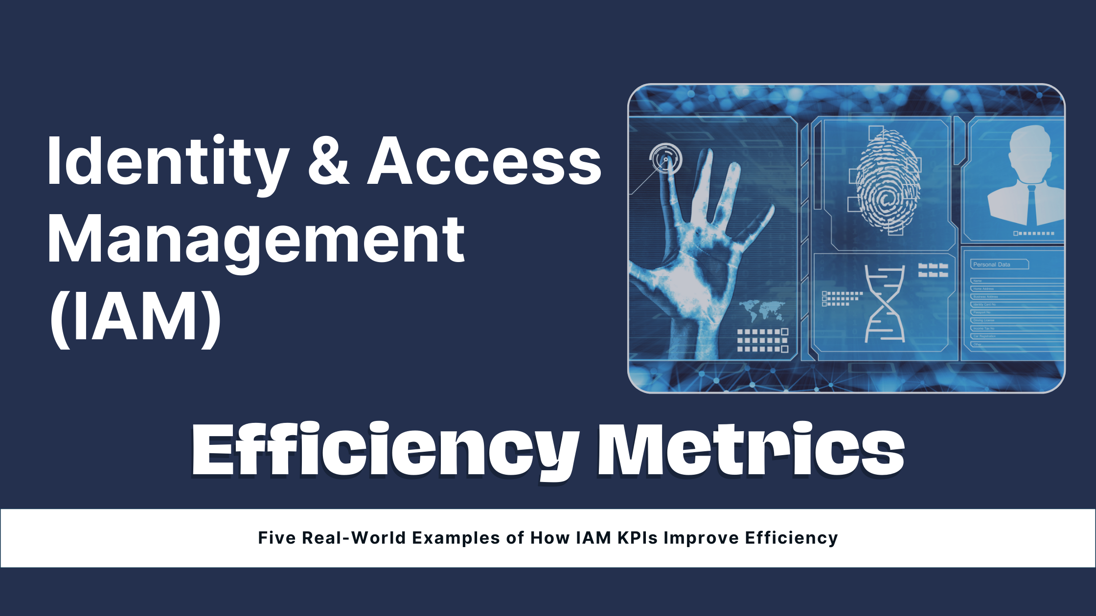 Identity & Access Management (IAM) Efficiency Metrics